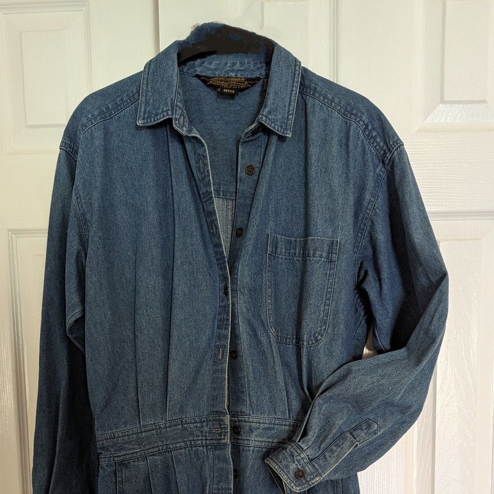 Eddie Bauer 100 % cotton denim dress